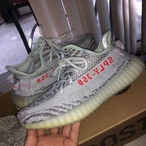 Used yeezy boost 350 v2 blue tint/grey